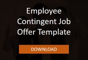 Contingent Job Offer Template